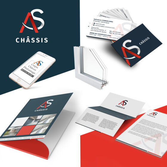 Branding complet d'AS Chassis réalisé par Jige.be