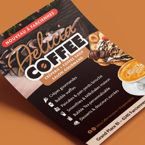 Flyer pour Delicia Coffee