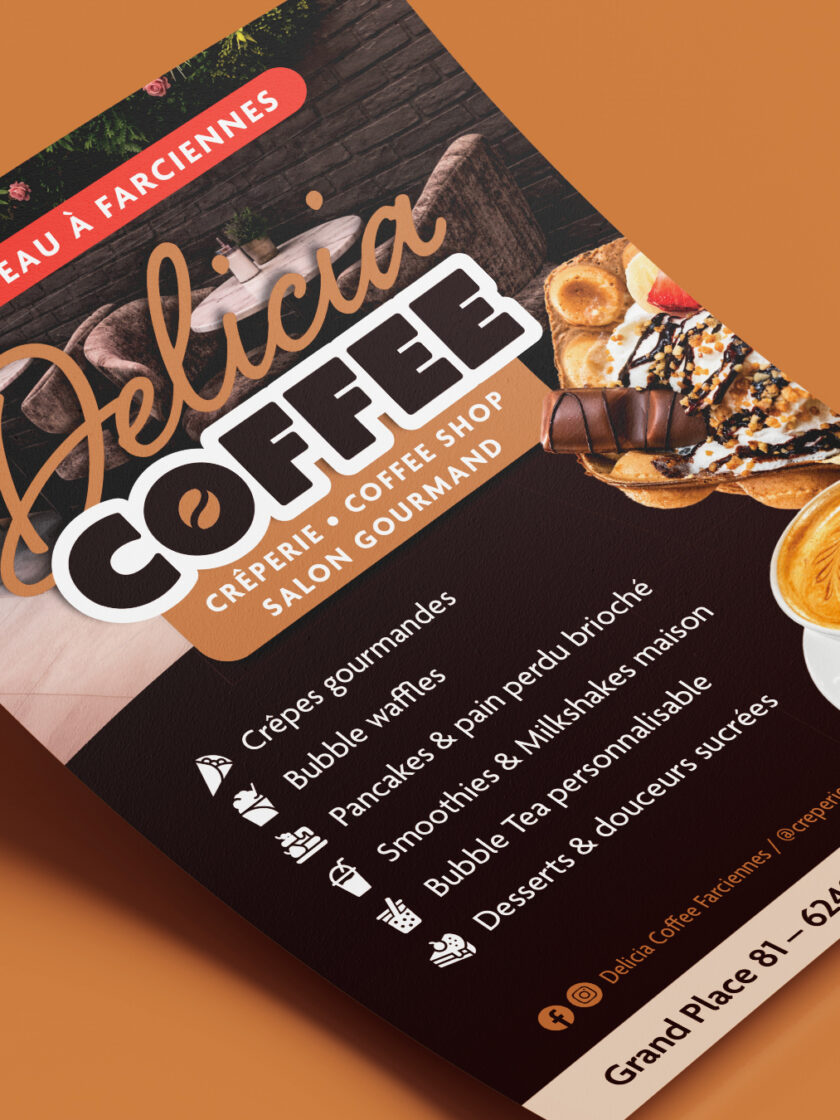 Flyer pour Delicia Coffee